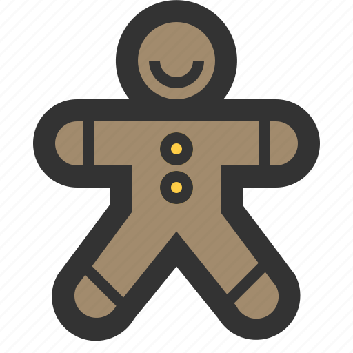 Bread, cookie, gingerbread, man icon - Download on Iconfinder