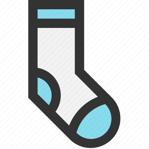 Clothe, footwear, knitted, sock icon - Download on Iconfinder