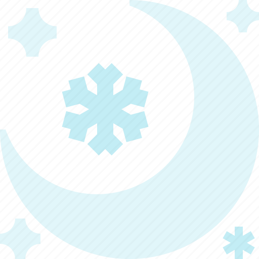 Moon, night, snowy, winter icon - Download on Iconfinder