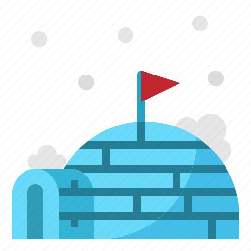 House, ice, igloo, snow, winter icon - Download on Iconfinder