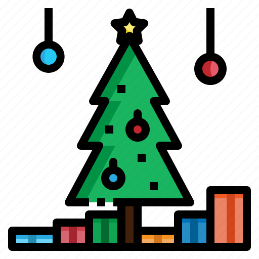 Christmas, decoration, lights, tree, xmas icon - Download on Iconfinder