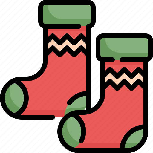 Christmas, footwear, santa, socks, winter, xmas icon - Download on Iconfinder