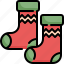 christmas, footwear, santa, socks, winter, xmas 