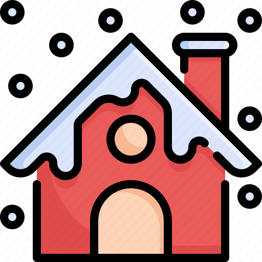 Building, chimney, christmas, home, house, snow, winter icon - Download on Iconfinder