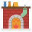 chimney, fire, fireplace, warm, winter 