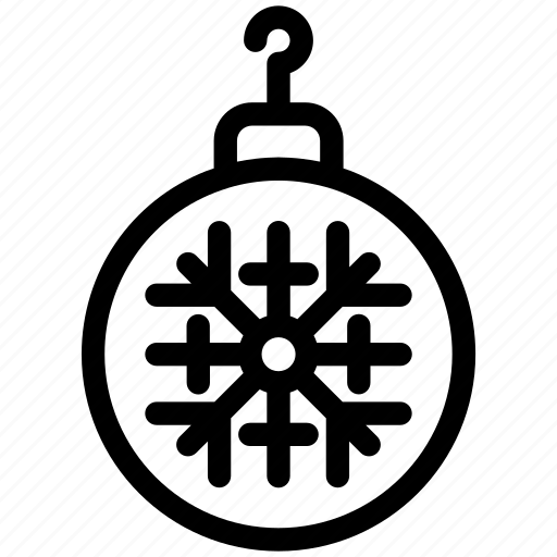 Ball, christmas, decoration, ornament, snow icon - Download on Iconfinder