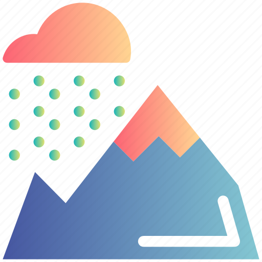 Cloud, mountain, nature, rain, snow, winter icon - Download on Iconfinder
