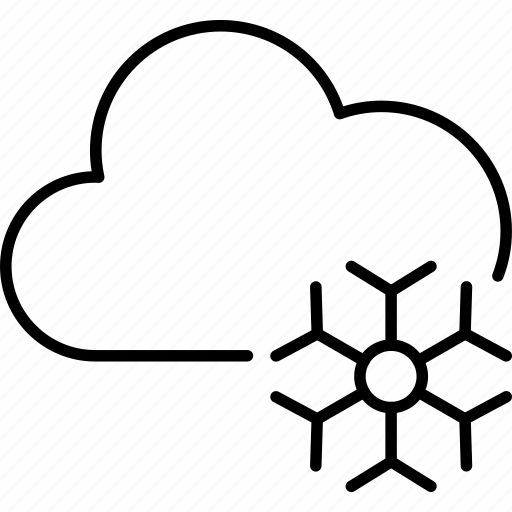 Cloud, snow, snowfall, snowing, weather, winter icon - Download on Iconfinder