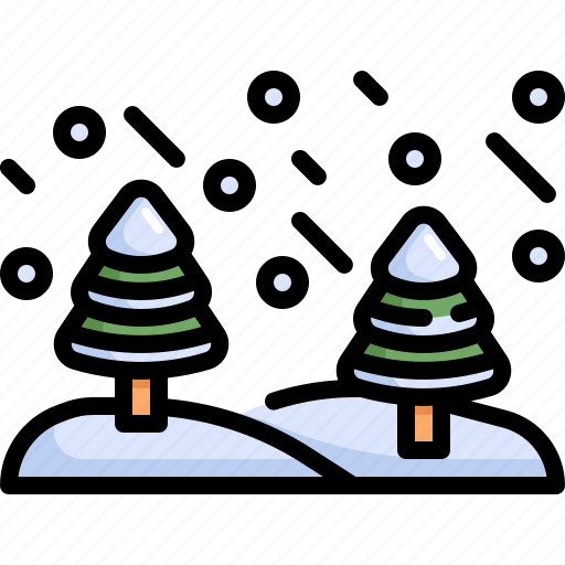 Winter, cold, snow, tree, snowflake, pine icon - Download on Iconfinder