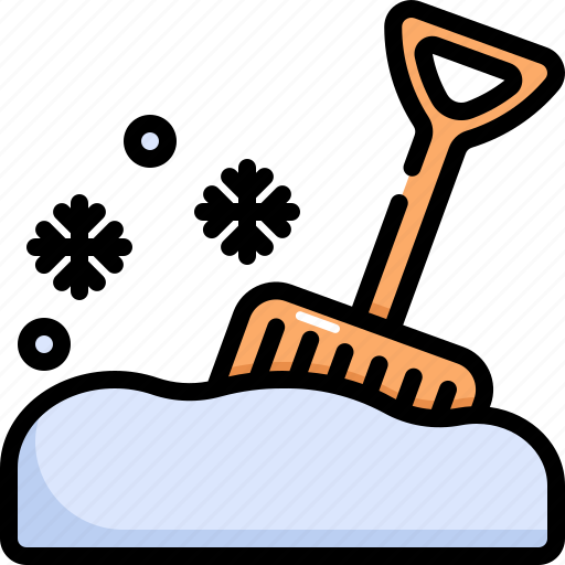Snowflake, snow, shovel, winter, weather icon - Download on Iconfinder