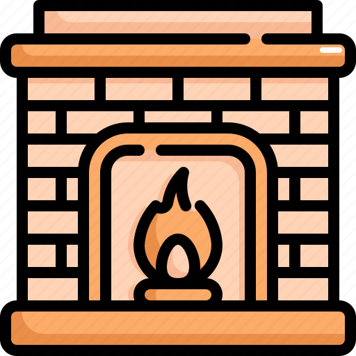 Chimney, christmas, winter, snow, fireplace, furniture icon - Download on Iconfinder
