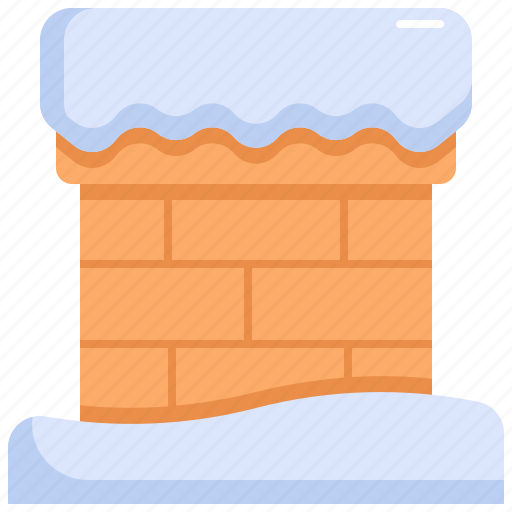 Fireplace, christmas, chimney, snow, winter icon - Download on Iconfinder