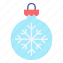 bauble, decoration, ornament, snow, flake