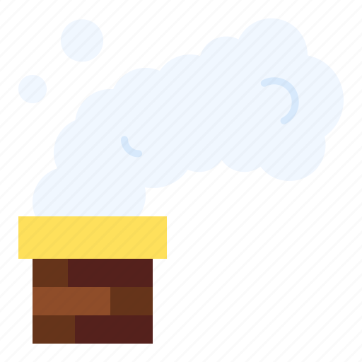 Chimney, fireplace, smoke, warm, winter icon - Download on Iconfinder