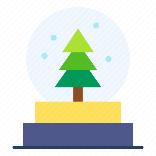 Globe, ornament, snow, tree, decoration icon - Download on Iconfinder