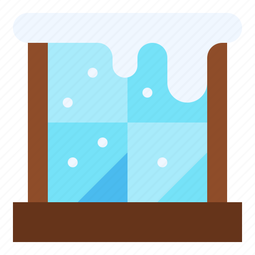 Window, snow, weather, cold, winter icon - Download on Iconfinder