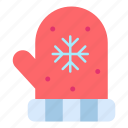 gloves, mittens, winter, snowflake, snow