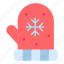 gloves, mittens, winter, snowflake, snow 