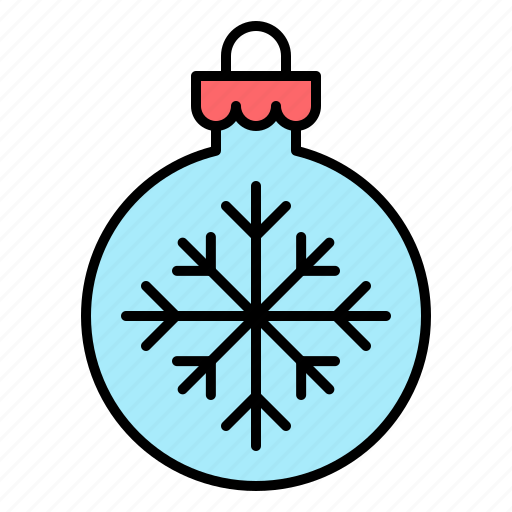 Bauble, decoration, ornament, snow, flake icon - Download on Iconfinder