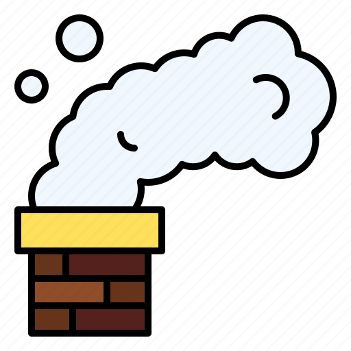 Chimney, fireplace, smoke, warm, winter icon - Download on Iconfinder