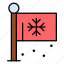 flag, winter, sports, snow, flake, fall, game 