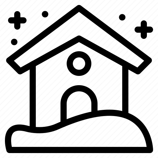 House, snowfall, home, weather, winter icon - Download on Iconfinder