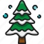 pine, tree, winter, wood, christmas, forest, evergreen 