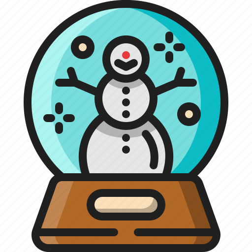Snow, globe, glass, sphere, snowman, decoration, winter icon - Download on Iconfinder