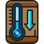 thermometer, low, temperature, tool, cold, decrease, winter 