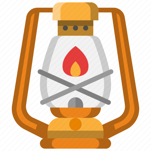 Lantern, camping, light, fire, lamp, oil, outdoor icon - Download on Iconfinder
