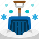 shovel, snow, tool, equipment, winter, appliance