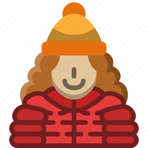 Woman, female, avatar, winter, girl, people, person icon - Download on Iconfinder
