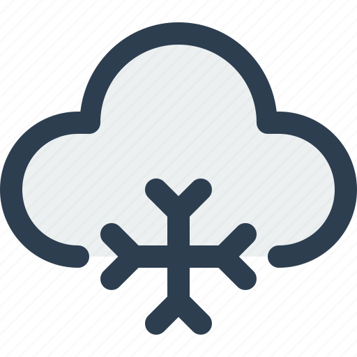 Snowy, snowflake, snow, winter, weather, cloud icon - Download on Iconfinder