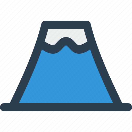 Volcano, mountain, nature, winter icon - Download on Iconfinder