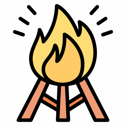 Bonfire, camp, campfire, fire, wood icon - Download on Iconfinder