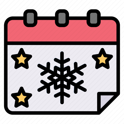 Calendar, season, winter, snowflakes, schedule, date icon - Download on Iconfinder