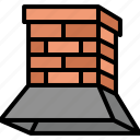 chimney, fireplace, home, house