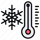 cold, low, snowflake, temperature, termometer, weather, winter
