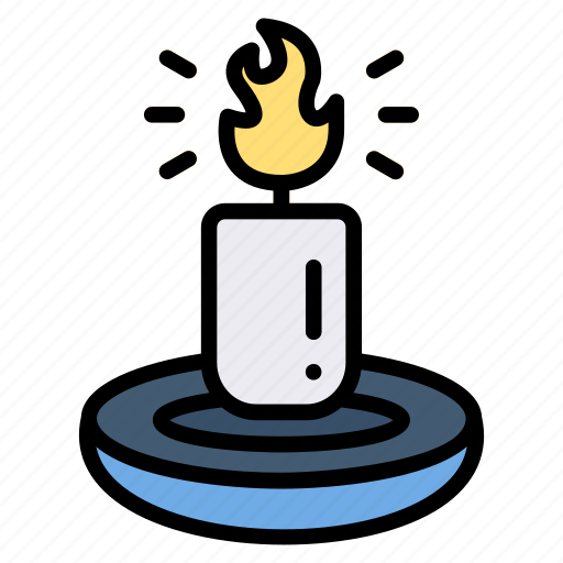 Flame, fire, halloween, scary, light, candle icon - Download on Iconfinder