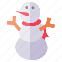 christmas, new, year, snowman, winter