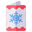 winter, card, letter, snow 