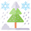 ice, pine, tree, winter 