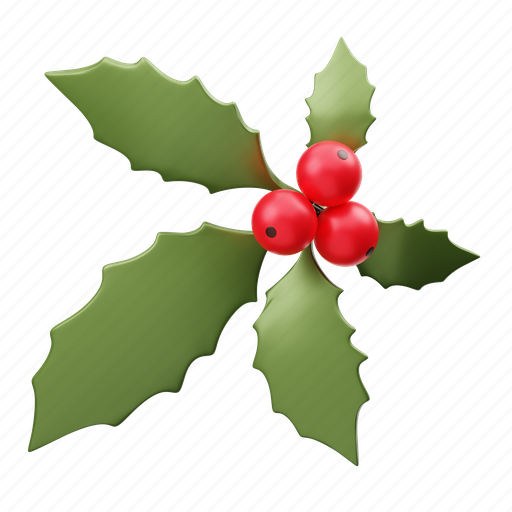 Mistletoe, christmas 3D illustration - Download on Iconfinder