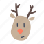 reindeer, deer, winter, cute, christmas 