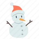 snowman, winter, snow, christmas, decoration