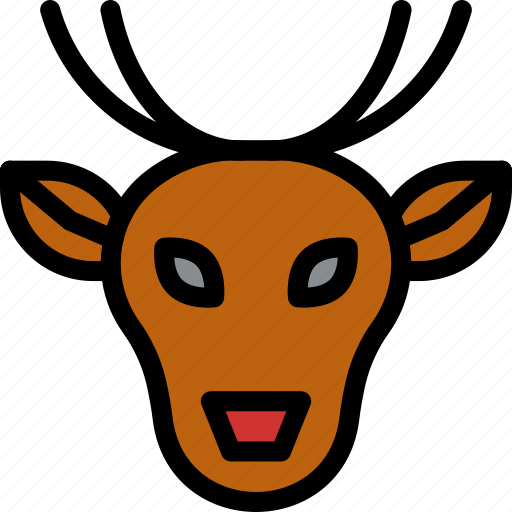 Deer, reindeer, wildlife, christmas icon - Download on Iconfinder