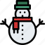snowman, play, snow, santa, xmas 