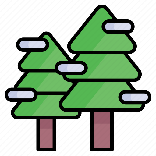 Christmas tree, snow, winter, xmas, decorated, cedar, branches icon - Download on Iconfinder