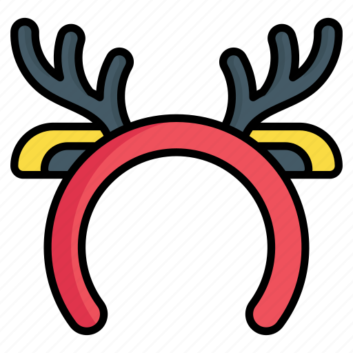 Headband, christmas, winter, reindeer, party, happy, celebration icon - Download on Iconfinder