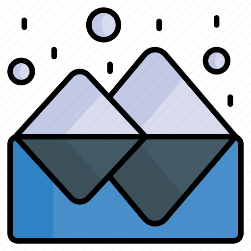 Mountain, snow, iceberg, glacier, melting, hill, nature icon - Download on Iconfinder